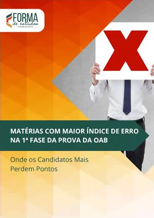 Matérias com maior índice de erro